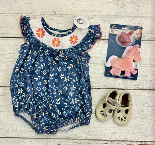 Smocked Garden Flutter Bubble