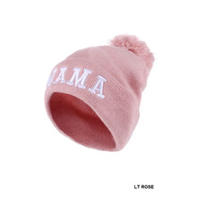 Load image into Gallery viewer, Mama Chenille Patch Beanie Pink