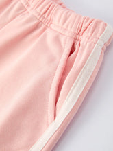 Load image into Gallery viewer, Girls Pink Bow Trim Sweatshirt and Pants Set