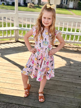 Load image into Gallery viewer, Summer Character Ruffle Sleeve Dress