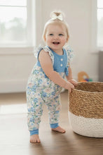 Load image into Gallery viewer, Blue Bunny Baby Romper