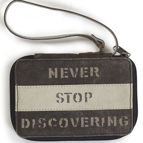 Escape the Ordinary Up-Cycled Canvas Women's Wallet