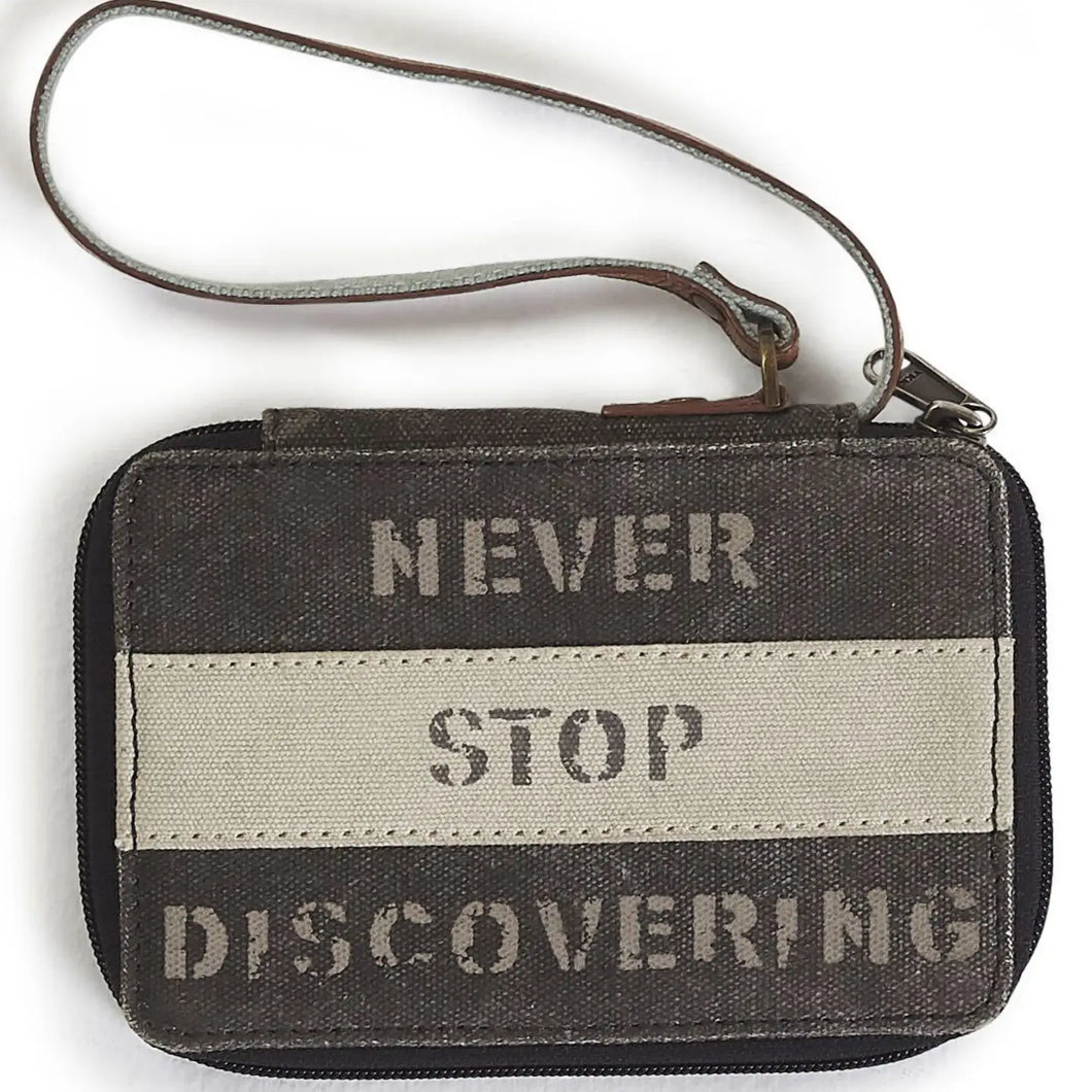 Escape the Ordinary Up-Cycled Canvas Women's Wallet