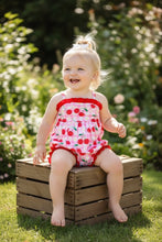 Load image into Gallery viewer, Cherry &amp; Pink Gingham Romper.