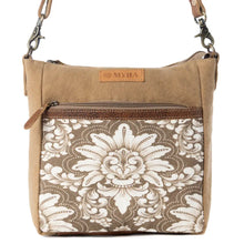 Load image into Gallery viewer, Crestbloom Vintage Crossbody Bag For Women in Olive with Print Detail