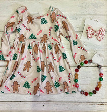 Load image into Gallery viewer, Gingerbread Christmas Dress