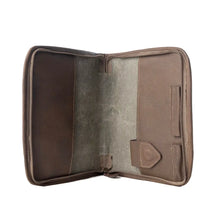 Load image into Gallery viewer, Graceword Western Bible Cover in Olive with Flap Closure and Leather Detail