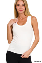Load image into Gallery viewer, Ribbed Scoop Neck Tank