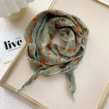 Load image into Gallery viewer, Double-Layered Diamond Pattern Twilly Scarf