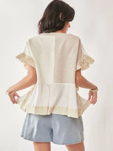 Load image into Gallery viewer, Plus Textured Fabric Ruffle Detail Sweater