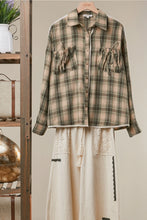 Load image into Gallery viewer, Sunwashed Check Utility Pocket Shirt