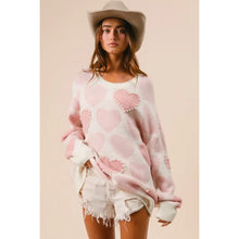 Load image into Gallery viewer, Heart Sweater with Pearl Detail