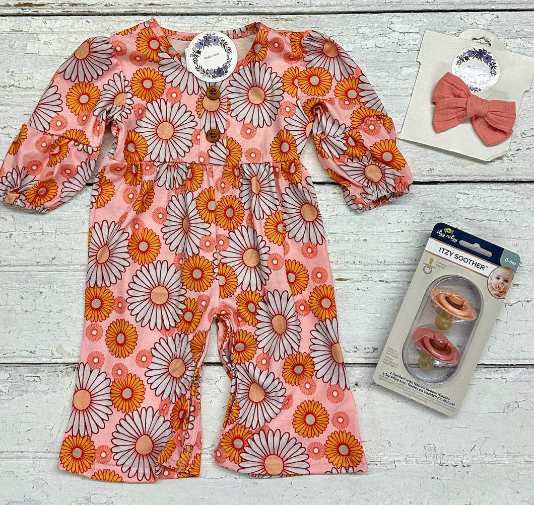 Floral Wide Leg Romper