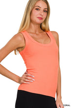 Load image into Gallery viewer, Ribbed Scoop Neck Tank