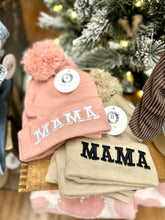 Load image into Gallery viewer, Mama Chenille Patch Beanie Pink