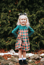 Load image into Gallery viewer, Red &amp; Green Plaid Dress