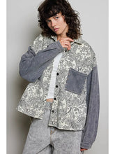 Load image into Gallery viewer, Paisley Shirt Jacket with Studs