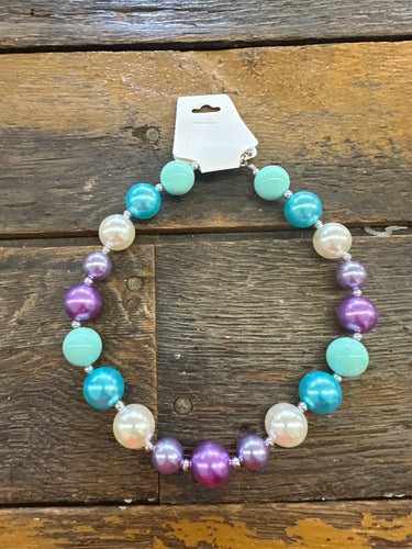 Purple & Blue Bubblegum Necklace
