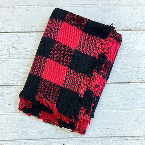 Red Buffalo Plaid Blanket Scarf