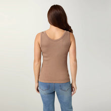 Load image into Gallery viewer, Ultra-Lush Reversible Seamless Ribbed Tank - Tan