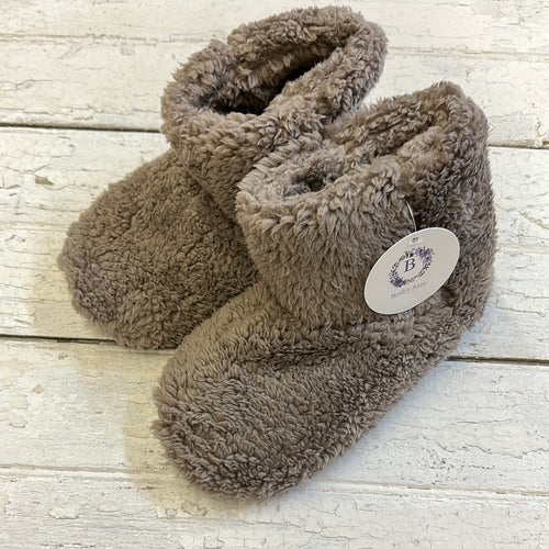 Ash Mocha Bootie Slippers