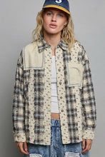 Load image into Gallery viewer, Long Sleeve Distressed Plaid Woven Shirt