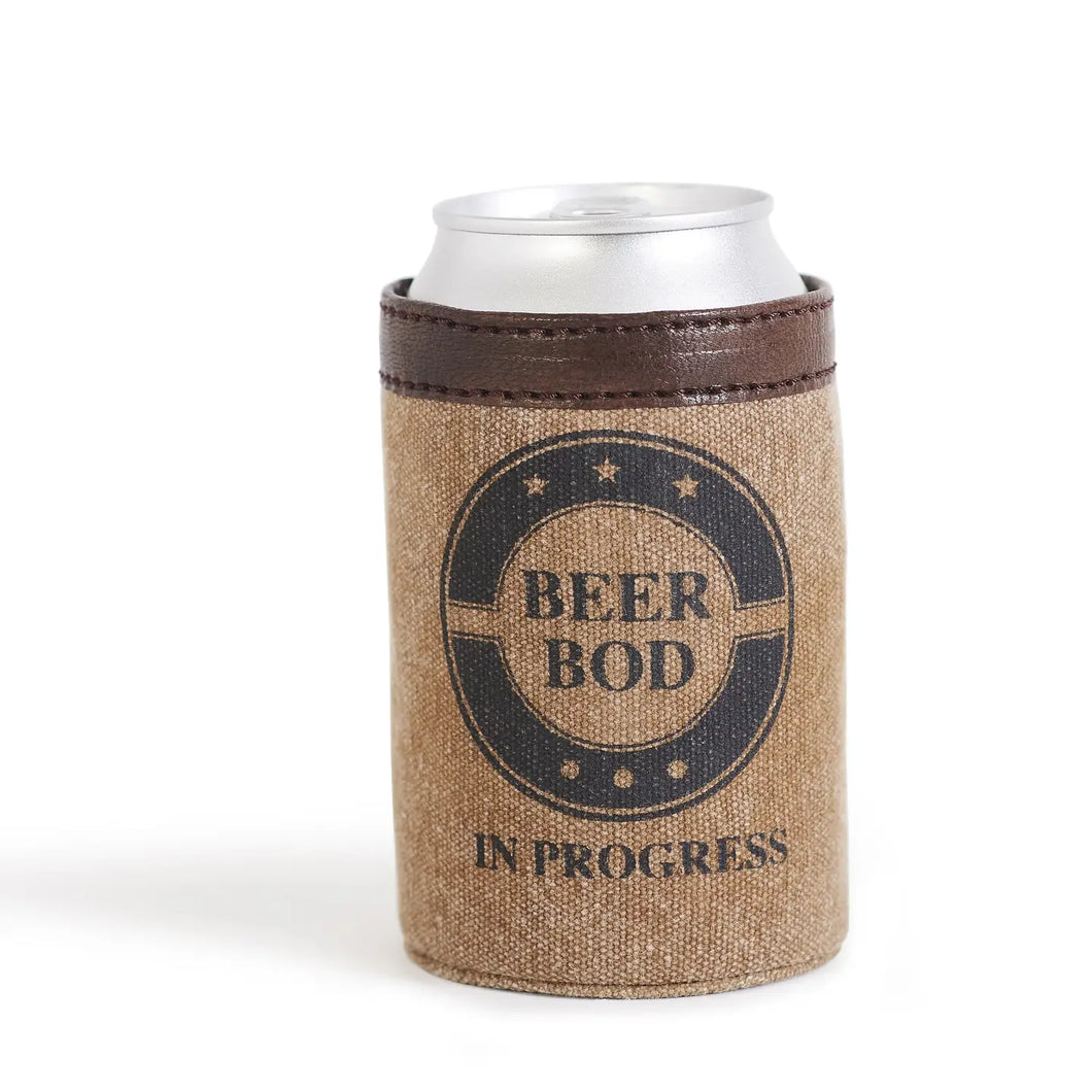 Beer Bod Up-Cycled Canvas Koozie