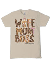 Load image into Gallery viewer, Wife Mom Boss Tee
