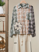 Load image into Gallery viewer, Vintage Patchwork Plaid Shirt Jacket