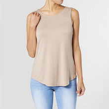 Load image into Gallery viewer, Erin Pleat Back Tank Tan