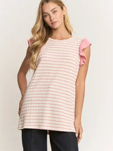 Load image into Gallery viewer, Rose Striped Sleeveless Top