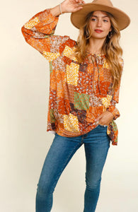 Boho Patchwork Top