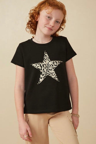 Animal Print Star Tee