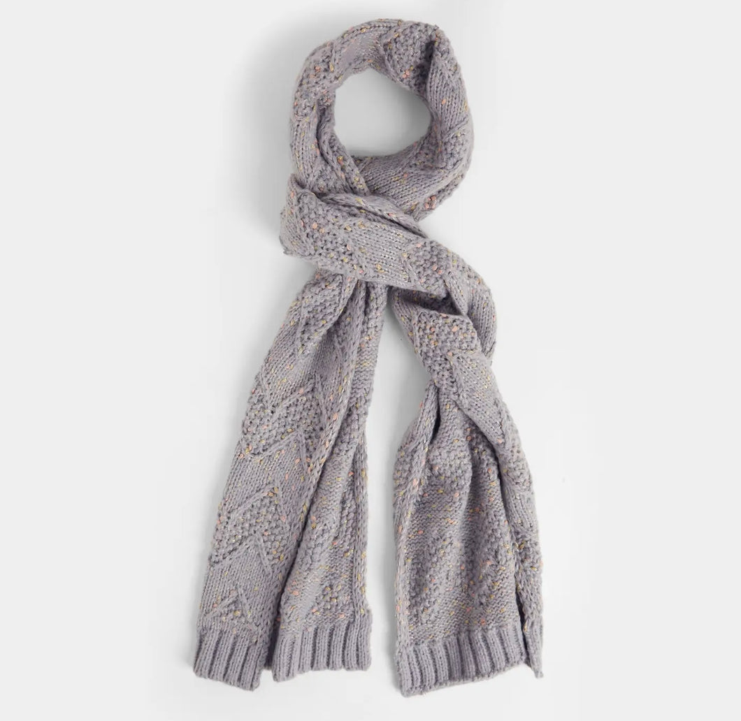 Grey Confetti Scarf