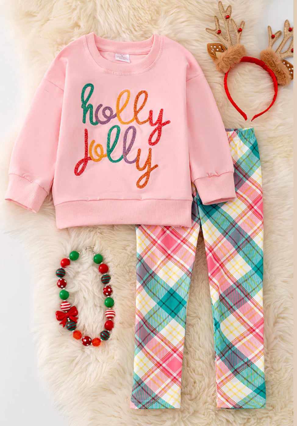 Holly Jolly Plaid Set