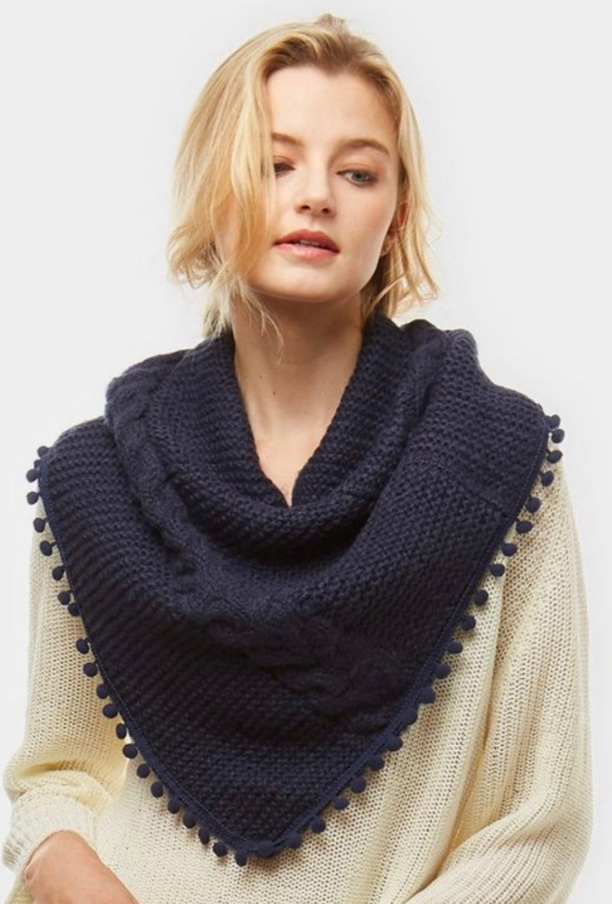 Pom Pom Tube Scarf