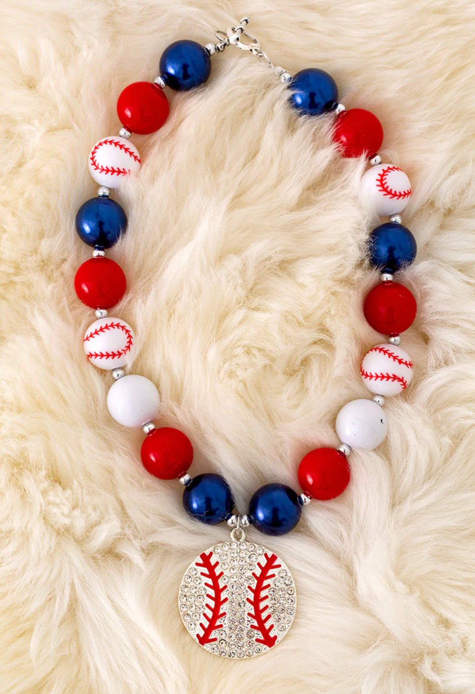 Baseball Bubblegum Necklace