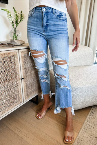 Urban Distressed Crop Jean