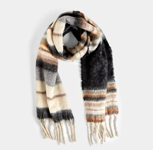 Black/Cream Oblong Scarf