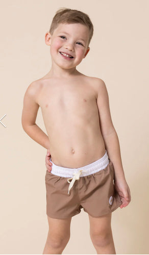 Brown Swim Trunks