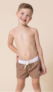Brown Swim Trunks