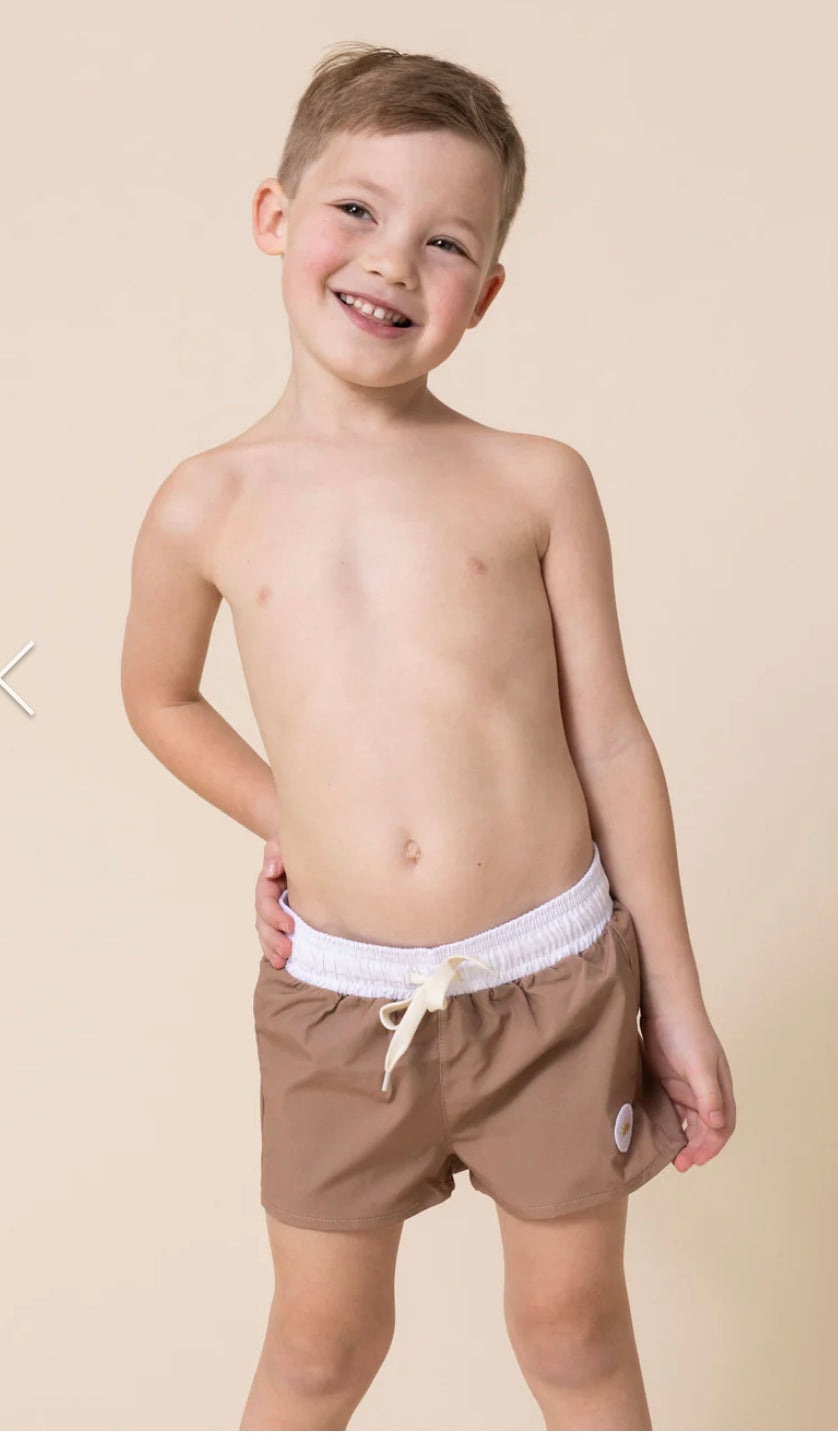 Brown Swim Trunks