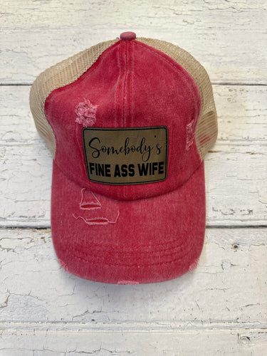 Somebody’s Fine Ass Wife Ponytail Trucker