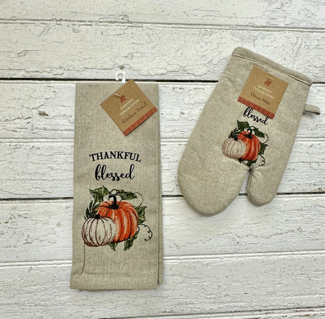 Thankful Blessed Dish Towel