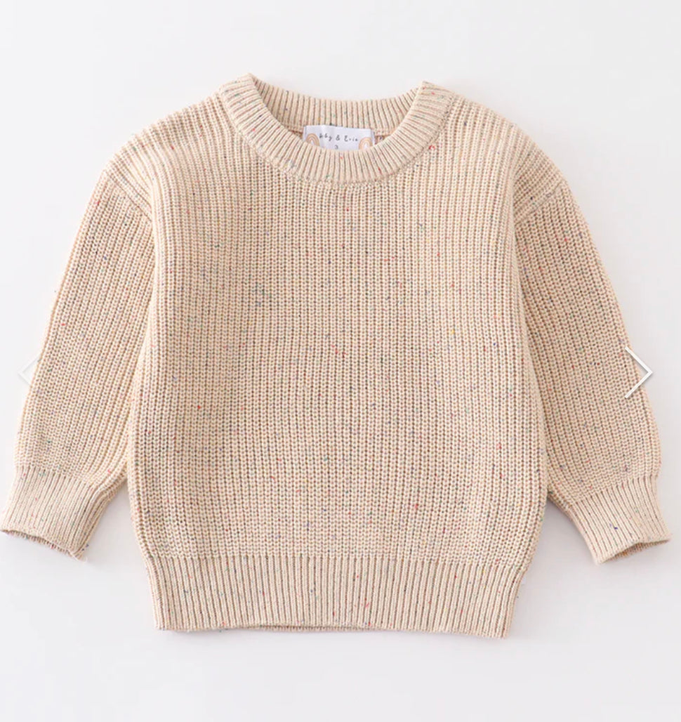 Beige Speckled Sweater
