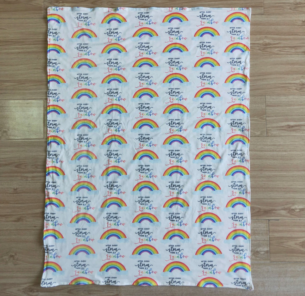 Rainbow Minky Blanket