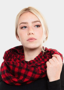 Buffalo Plaid Infinity Scarf