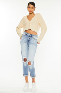 Kancan Light Wash Mom Jeans