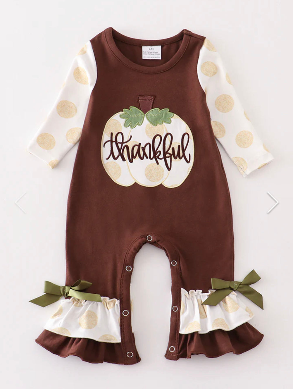 Thankful Pumpkin Romper