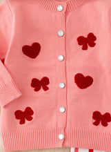 Load image into Gallery viewer, Bow &amp; Heart Cardigan